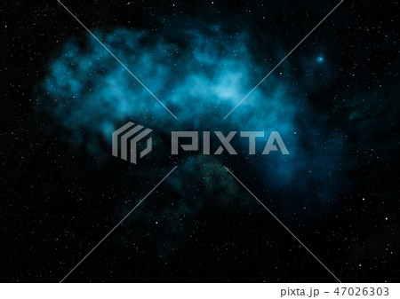 Being shone nebula. 3D rendering 47026303
