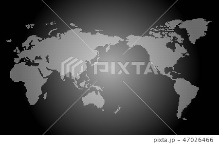 ドット世界地図 Dots world map vector ドット世界地図 Dots world map vector 47026466