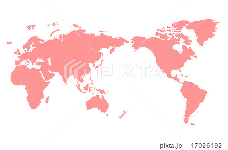 ドット世界地図 Dots world map vector ドット世界地図 Dots world map vector 47026492