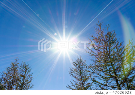 太陽と青空のイメージ 太陽と青空のイメージ 47026928