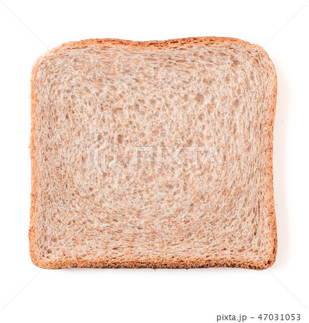 Bread slice isolated on white with clipping path Bread slice isolated on white with clipping path 47031053