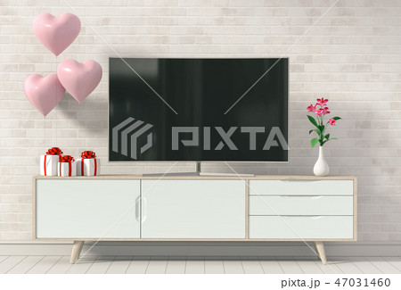 interior living room with smart tv 47031460