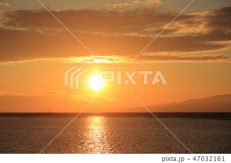 大牟田市 三池港 夕景、 大牟田市 三池港 夕景、 47032161