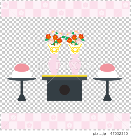 ひな祭りの雛飾り【三宝と高杯】 47032330