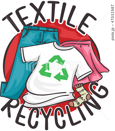 Textile Recycling Icon Illustrationのイラスト素材