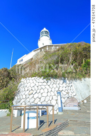【静岡県】晴天下の御前埼灯台 【静岡県】晴天下の御前埼灯台 47034708