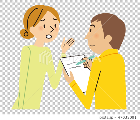 街頭調査のイラスト素材