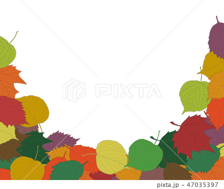 orange maple leaf with hand written sign Autumn on vector waterc 47035397