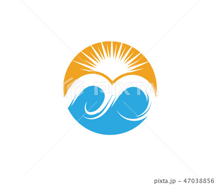Water wave icon vector Water wave icon vector 47038856