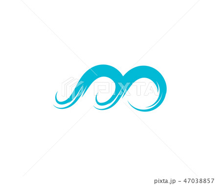 Water wave icon vector Water wave icon vector 47038857