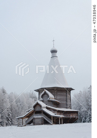 Old wooden church in Northern Russia 47038946