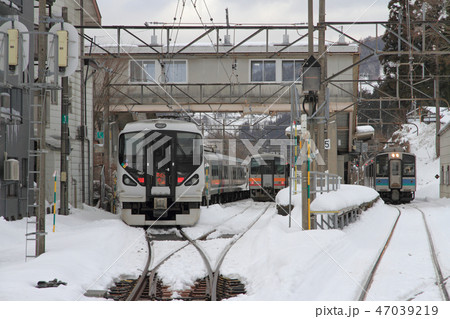 大糸線 冬の南小谷駅 大糸線 冬の南小谷駅 47039219