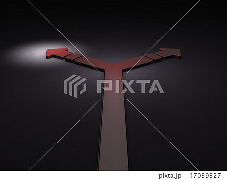 左に転進することを現すアブストラクト 左に転進することを現すアブストラクト 47039327