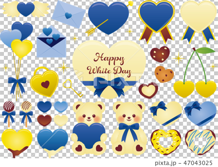 White day decoration set 47043025