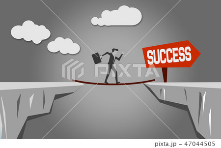 Walk over the cliff toward success Walk over the cliff toward success 47044505