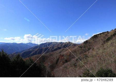 日光　紅葉　男体山　中禅寺湖　風景 47046289