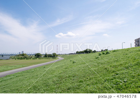東京都　葛飾区　葛飾柴又　江戸川　柴又公園 47046578