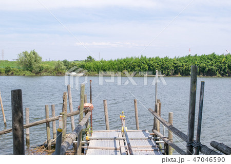 東京都　葛飾区　葛飾柴又　江戸川　矢切の渡し 47046590