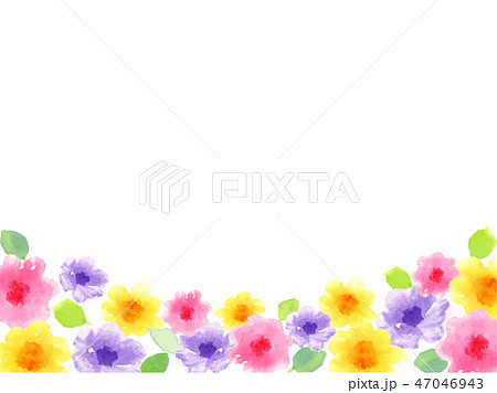 水彩花背景 插圖素材 圖庫