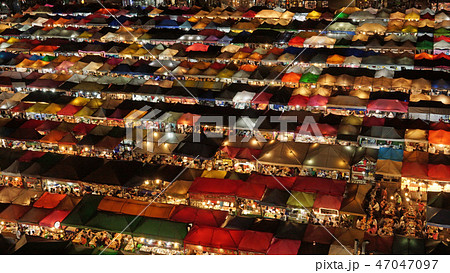 バンコク鉄道市場　 47047097
