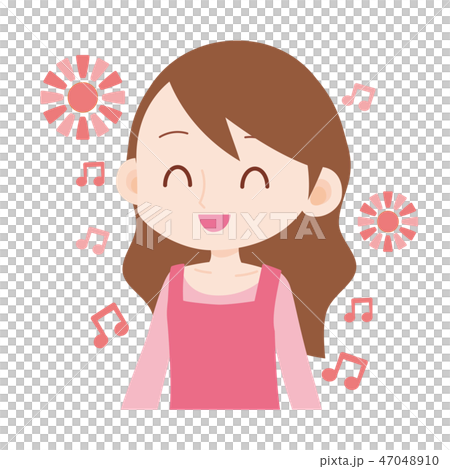 Young brown apron housewife optimistic optimism Young brown apron housewife optimistic optimism 47048910