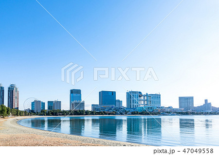 (東京都-都市風景)お台場海浜公園の風景1 (東京都-都市風景)お台場海浜公園の風景1 47049558