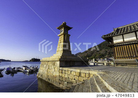 鞆の浦　常夜燈　鞆港 47049813