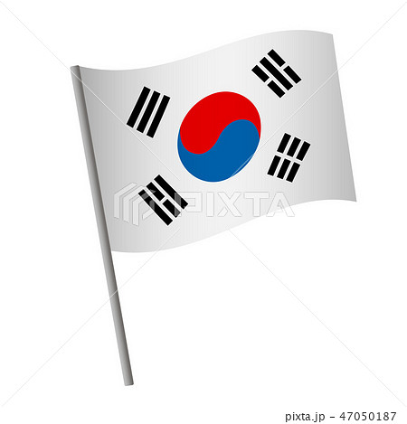 South Korea Flag Icon Stock Illustration