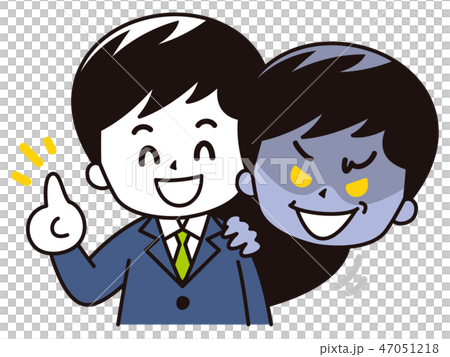 悪巧みをする男性 47051218