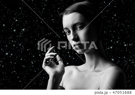 sad stressed woman 47051688