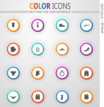 Clothes Icon Set 47053268