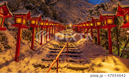 雪の貴船神社5 雪の貴船神社5 47054042