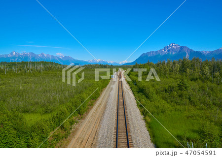 アラスカ鉄道の軌道 アラスカ鉄道の軌道 47054591