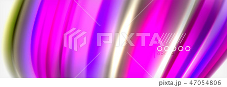 Abstract wave lines liquid fluid rainbow style color stripes background. Artistic illustration for 47054806