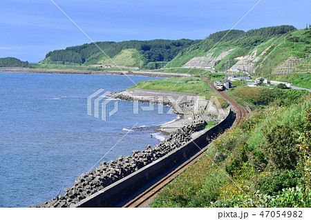 青森県 深浦町の驫木駅 青森県 深浦町の驫木駅 47054982