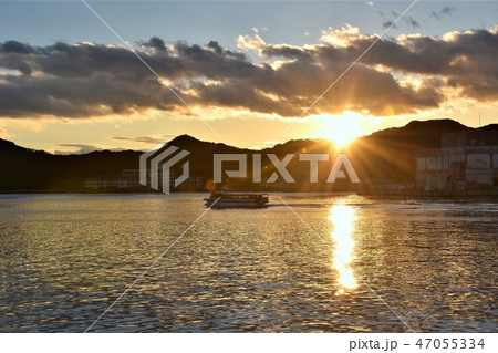 紀伊勝浦港 夕陽 紀伊勝浦港 夕陽 47055334