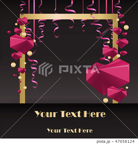 Sale flayer with confetti and square white  border 47056124