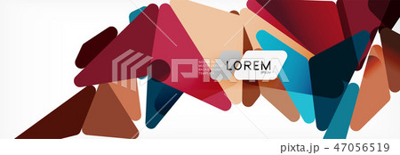 Science background. Abstract triangle pattern. Vector abstract geometric template Science background. Abstract triangle pattern. Vector abstract geometric template 47056519