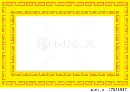 背景素材,写真枠,古代文字,中華模様,中国料理,メニュー表,値札,名札,コピースペース,タイトル 47058957