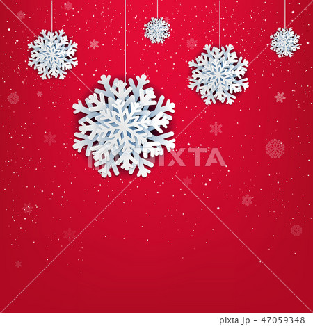 Happy New Year Poster With Snowflake 47059348