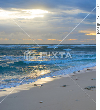 Bali beach at sunset. Indonesia Bali beach at sunset. Indonesia 47059547