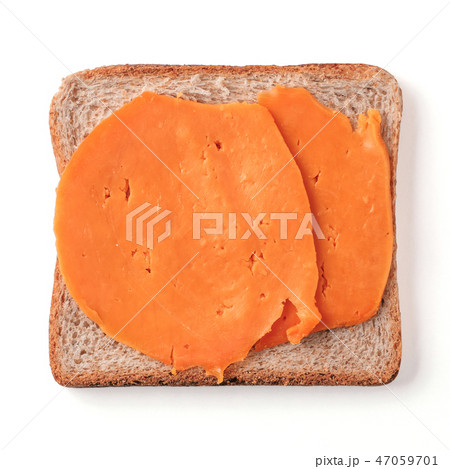 Bread slice isolated on white with clipping path 47059701