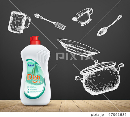 Dishwashing liquid product. detergent soap bottle. Dishwashing liquid product. detergent soap bottle. 47061685