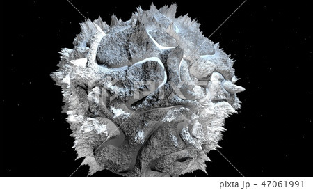 3d render of abstract planet surface. Very detailed sci fi or science fiction background in 3d render of abstract planet surface. Very detailed sci fi or science fiction background in 47061991