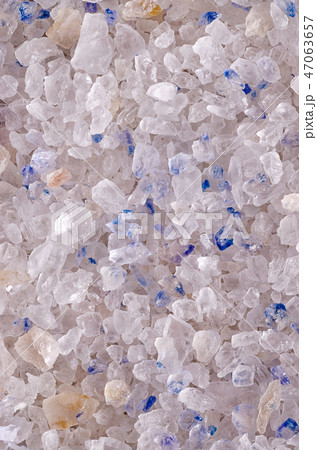 Persian Blue Salt crystals surface, macro photo 47063657