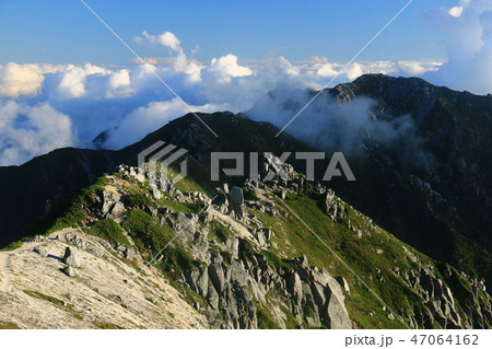中央アルプス縦走 空木岳山頂からの風景 池山尾根 中央アルプス縦走 空木岳山頂からの風景 池山尾根 47064162
