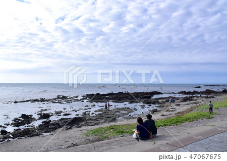 青森県　深浦町の海岸景色 47067675