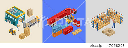 Illustration of work of storage facility 47068293