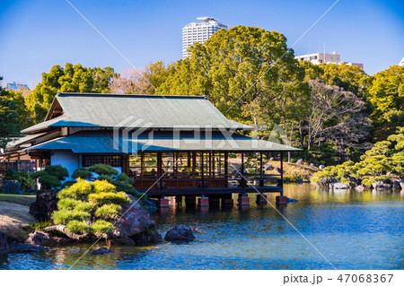 （東京都）清澄庭園　涼亭 47068367