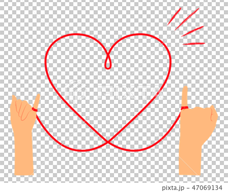 赤い糸 イラスト03 赤い糸 イラスト03 47069134